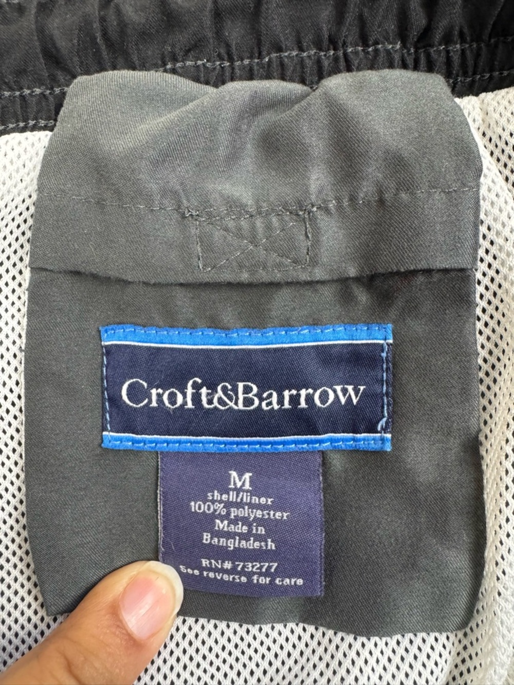 croft & barrow Charcoal Gray Men's Cargo Shorts(172) - Picture 4 of 6